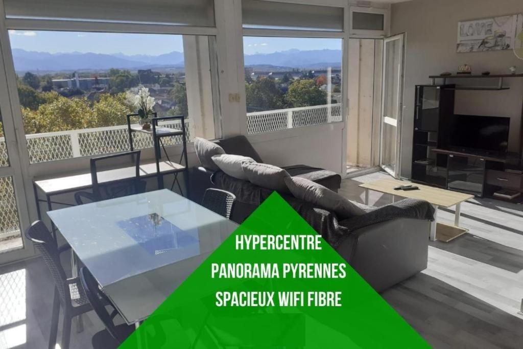 Cap Sud - 53M2- Vue Pyrenees- Hypercentre-Wifi Fibre -Nouvelle Literie Apartman Tarbes Kültér fotó